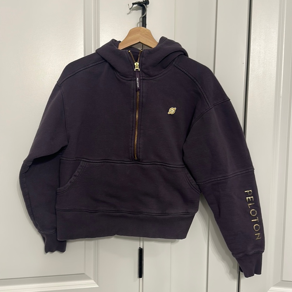 Peloton crop hooded sweatshirt